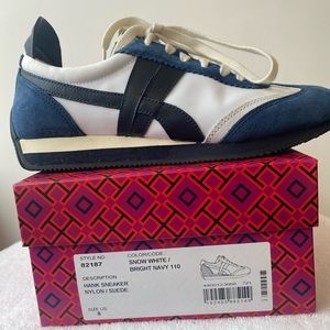 Tory Burch HANK Sneaker-Navy/White Size 8